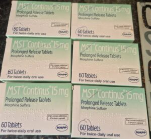 Mst continus 15mg Morphine sulphate
